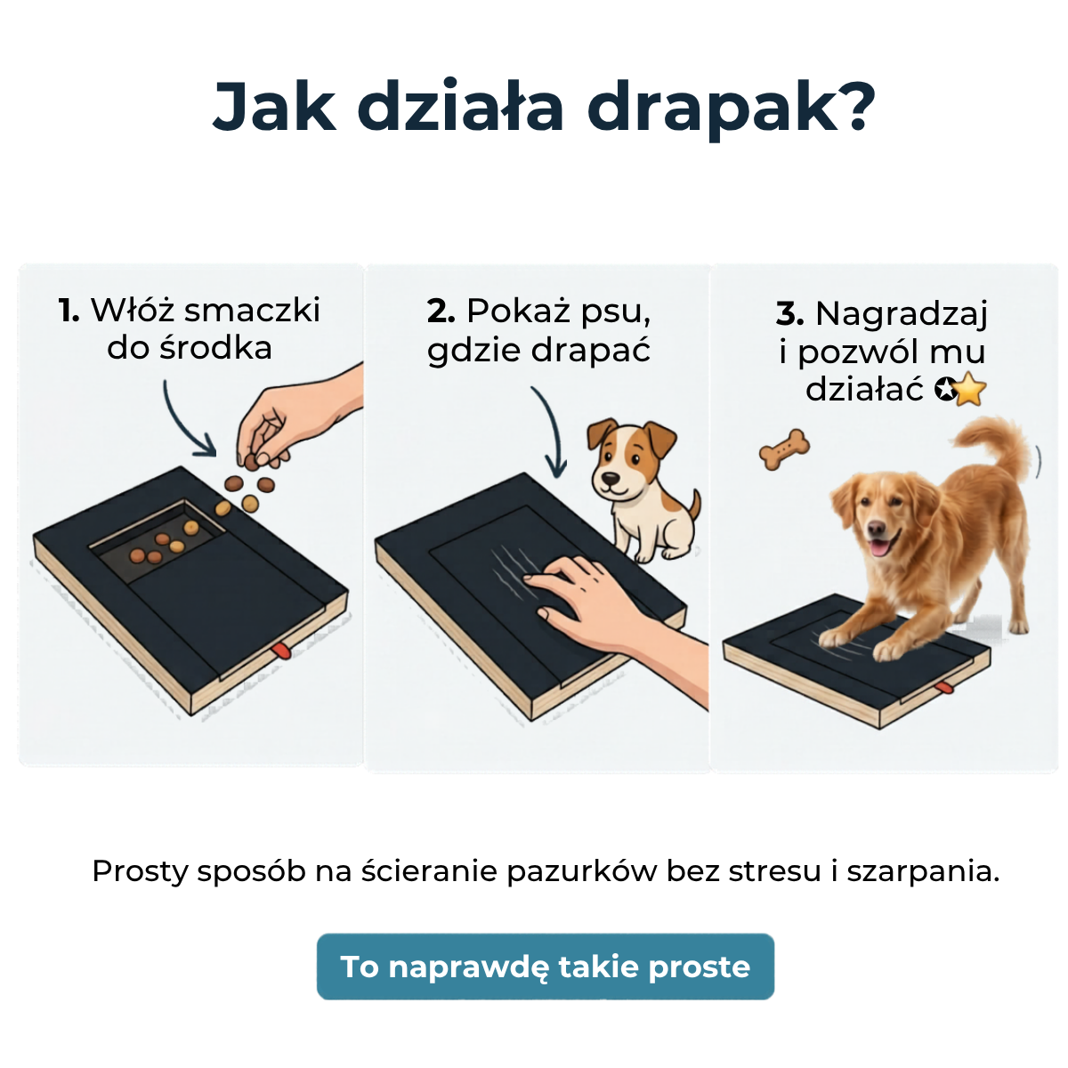 Drapak do ścierania pazurków dla psa